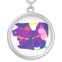 Purple Horse Necklaces