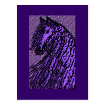 Purple Horse Postcards