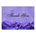 Purple Hydrangea Thank You Note Card