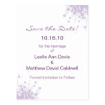 Purple Inclinations Save the Date Postcard