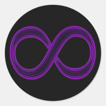 Purple Infinity Symbol Sticker