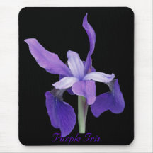 Purple Iris Mouse Pad