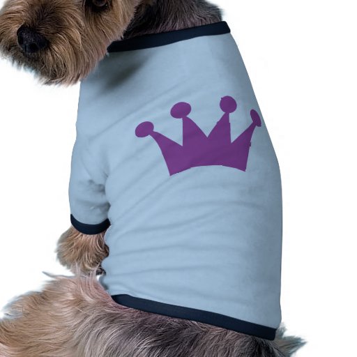 purple king crown doggie t shirt