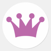 purple king crown sticker