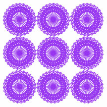 Purple Lace Design. Photo Cutout