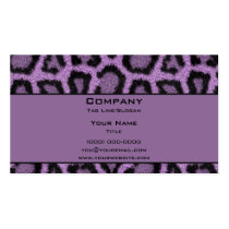 Purple Leopard business cards