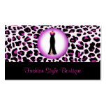 Purple Leopard Fashion Boutique Business Card