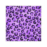 Purple Leopard Print Pattern. Stretched Canvas Print