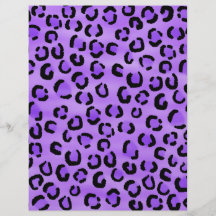 Purple Leopard Print Pattern. Flyer Design