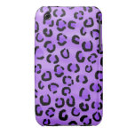Purple Leopard Print Pattern. iPhone 3 Cover