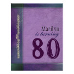 Purple / lilac designer Birthday Party Invitations