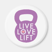 Purple "Live Love Lift" Magnet