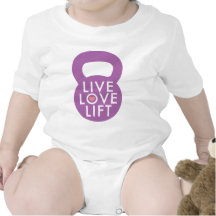 Purple "Live Love Lift" Romper