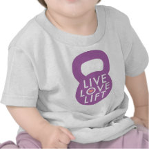 Purple "Live Love Lift" Tshirts