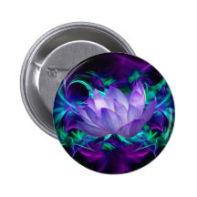 Purple lotus flower and its meaning pinback buttons