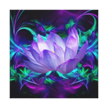 Purple Lotus flower and its meaning Stretched Canvas Print