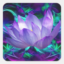 Purple lotus flower and its meaning stickers