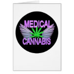 Purple medical cannabis by Valxart Greeting Cards
