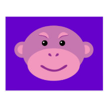 Purple Monkey Postcard