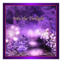 Purple Moonlight Prom Invitations