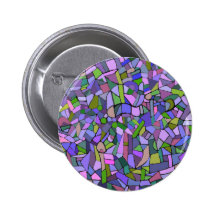 Purple Mosaic Abstract Pins