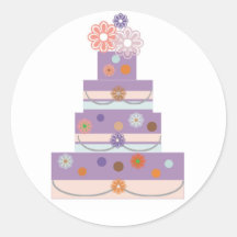 PURPLE MULTI CAKE STICKER