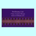 Purple Nouveau Border Standard Business Card business cards