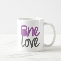 Purple "One Love" Mugs