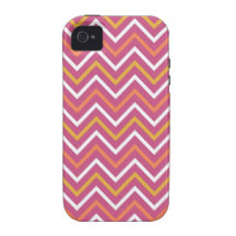 Purple orange chevron zigzag zig zag geometric Case-Mate iPhone 4 cover