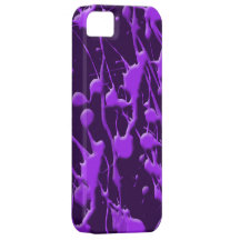 Purple Paint Splatter iPhone 5 Cover