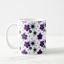 Purple Pansies Flower mugs