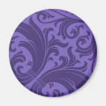 purple pattern fridge magnet