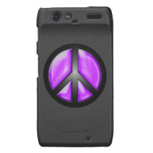Purple Peace Motorola Razr Case Droid RAZR Case
