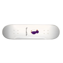 Purple penguin skateboard
