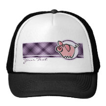 Purple Pig Hat