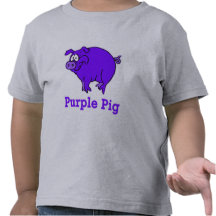 Purple Pig on Apparel, Mugs, Baby Shirts