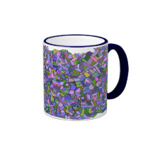 Purple Pink Abstract Mosaic Pattern Mug
