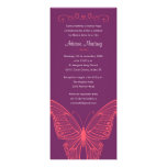 Purple & Pink Butterfly Quinceanera Invitations