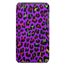 Purple Pop Leopard Print iPod Touch Cover