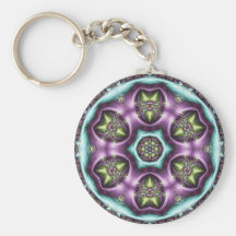 Purple posies keychains