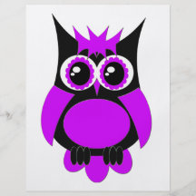 Purple Punk Owl Flyer