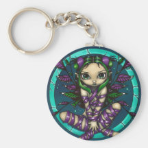 "Purple Ribbon Fairy" Keychain