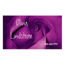 Purple Rose Business Card B004 Template