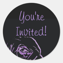 Purple rose Sticker