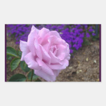 Purple rose sticker