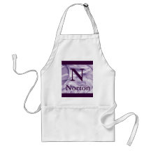 Purple Satin Cooks Apron