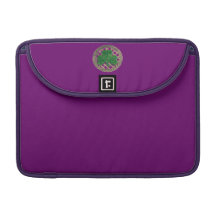 Purple Shamrock On Celtic Knots Macbook Sleeve MacBook Pro Sleeve