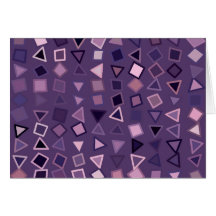 Purple Shapes Cards