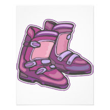 Purple Ski Boots Custom Invite