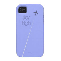 Purple sky high aeroplane aircraft aeroplane plane vibe iPhone 4 covers